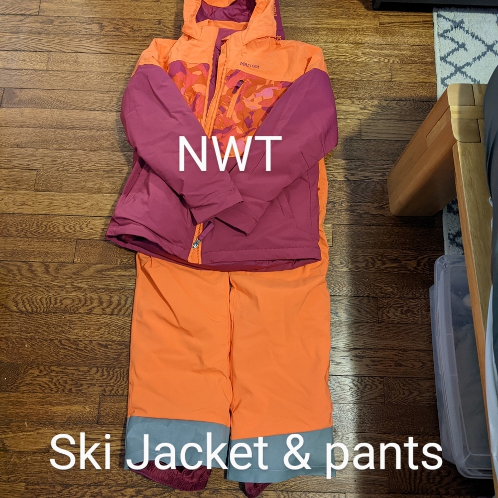 Marmot ski snowboard jacket and pants set